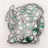 Набор термонаклеек «Глаза»: правый и левый, 1,4 × 3,5 см, овальный, цвет зелёный, 100 шт. Набор термонаклеек «Глаза»: правый и левый, 1,4 × 3,5 см, овальный, цвет зелёный, 100 шт.