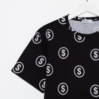 Пижама мужская KAFTAN "Money" р.54, черный Пижама мужская KAFTAN "Money" р.54, черный