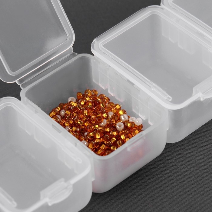 Органайзер для хранения мелочей, с подвесом, 7 съёмных отделений, 20,5 × 4,5 × 2 см, цвет прозрачный Органайзер для хранения мелочей, с подвесом, 7 съёмных отделений, 20,5 × 4,5 × 2 см, цвет прозрачный