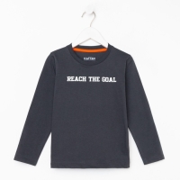 Футболка детская с дл.рук. KAFTAN "Trendy" р.30 (98-104), серый