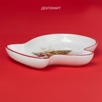 Тарелка керамическая Доляна &laquo;Волшебное дерево&raquo;, керамика, 20&times;18&times;3 см, цвет белый