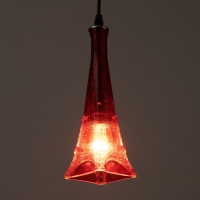 Светильник подвесной "Эйфель" Е14 40Вт красный 8х8х27-127см Светильник подвесной "Эйфель" Е14 40Вт красный 8х8х27-127см