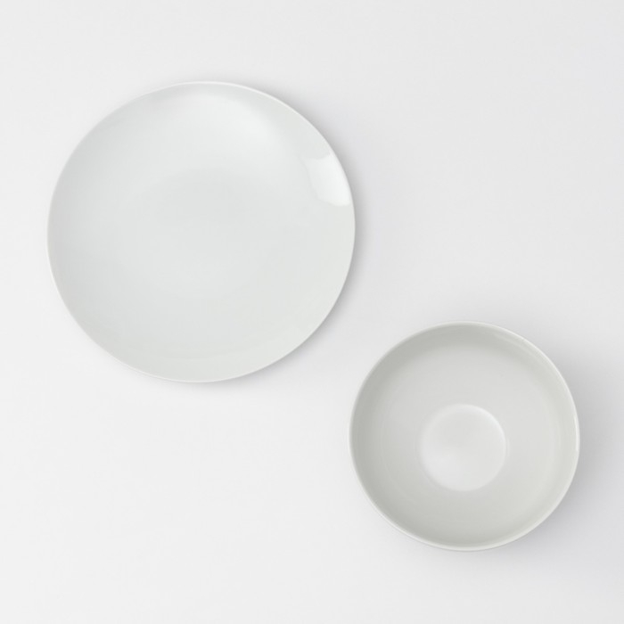 Набор фарфоровой посуды &laquo;Универсальный&raquo;, 18 предметов: тарелка плоская d=20 см, пиала 650 мл, кружка 300 мл