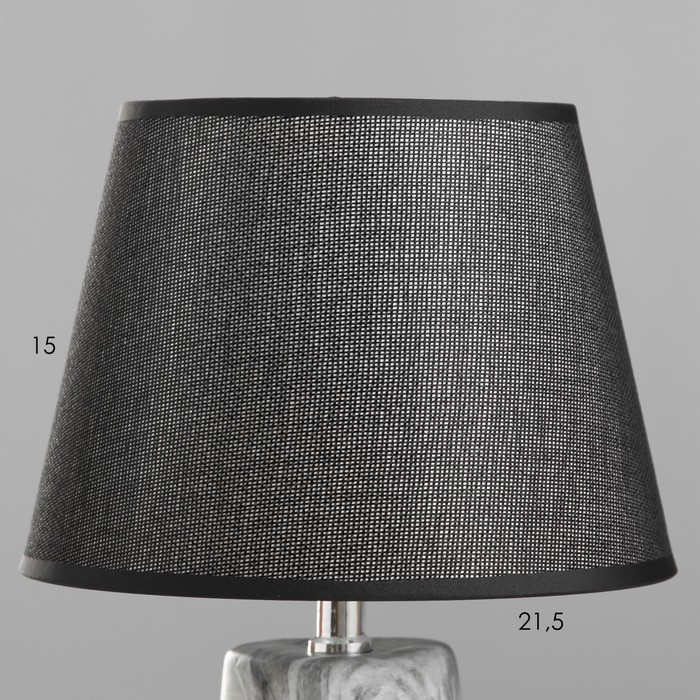 Настольная лампа "Адриен" E14 40Вт серый-черный 23х23х40 см RISALUX