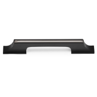 Ручка скоба CAPPIO, алюминий, м/о 96 мм, цвет черный с серой вставкой