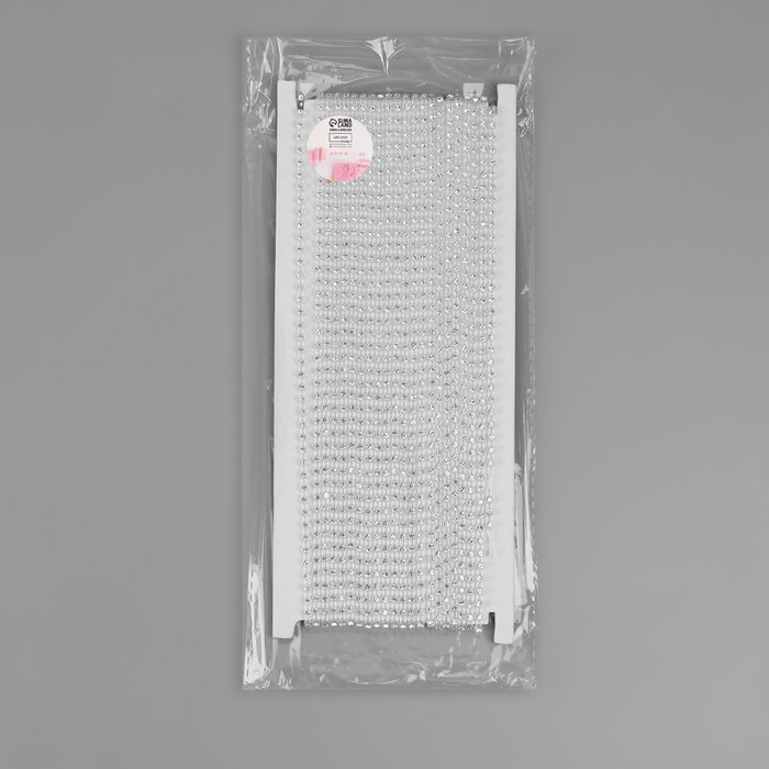 Стразы на нитях, 3 мм, 9 &plusmn; 1 м, цвет прозрачный