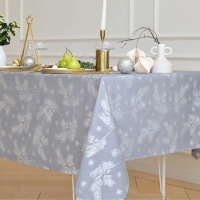 Скатерть Этель &laquo;Серебряные ветки&raquo;, 149х220 см, саржа 190 г/м2
