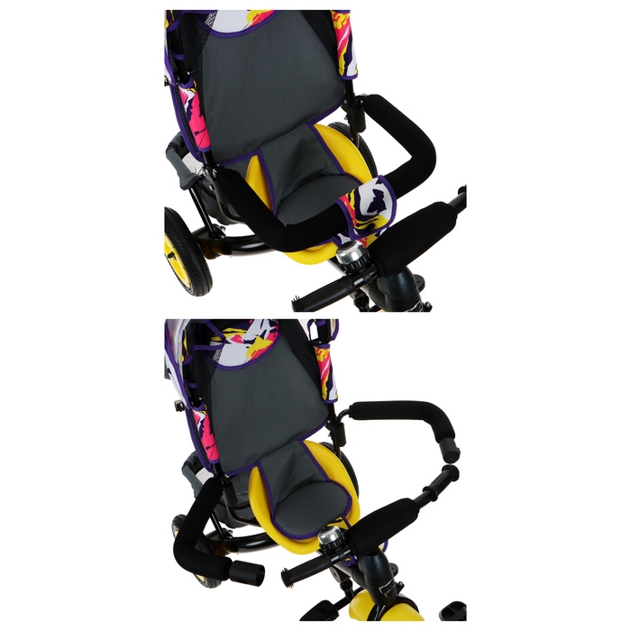 Велосипед трёхколёсный Vivat 1, принт абстракция на белом Велосипед трёхколёсный Vivat 1, принт абстракция на белом