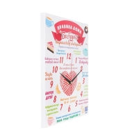 Часы-картина настенные, интерьерные "Правила дома бабушки", 30 х 40 см, на холсте, бесшумные Часы-картина настенные, интерьерные "Правила дома бабушки", 30 х 40 см, на холсте, бесшумные