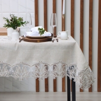 Скатерть Этель Ажурная 85*85 &plusmn;5 см, 100% п/э