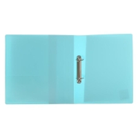 Папка на 2 кольцах А4 Calligrata, 40 мм, 700 мкм, карман на торце, бирюзово-голубой Папка на 2 кольцах А4 Calligrata, 40 мм, 700 мкм, карман на торце, бирюзово-голубой