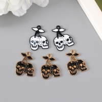 Декор для творчества металл "Черепа на ветке" эмаль МИКС 2,6х1,9 см Декор для творчества металл "Черепа на ветке" эмаль МИКС 2,6х1,9 см