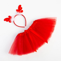 Набор для фотосессии Крошка Я "Рождественский олененок": юбка и ободок Набор для фотосессии Крошка Я "Рождественский олененок": юбка и ободок