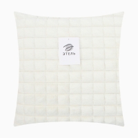 Наволочка декоративная Этель цвет молочный 43х43 см , велсофт, полиэстер