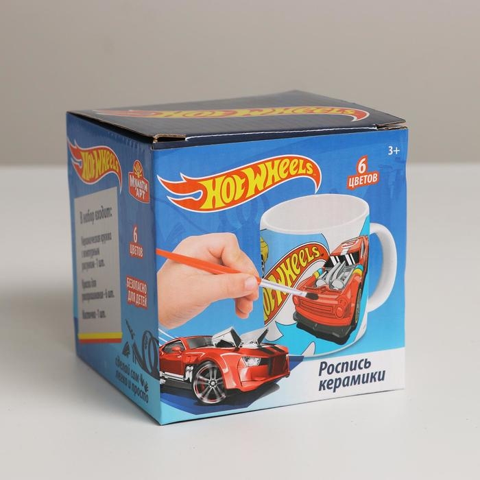 Кружка для росписи «Хот Вилс» (краски, кисточка) Кружка для росписи «Хот Вилс» (краски, кисточка)