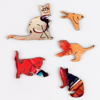 Пазлы деревянные фигурные детские &laquo;Кот на мопеде&raquo;, 96 элементов