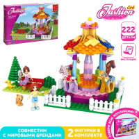 Конструктор &laquo;Весёлая карусель&raquo;, 222 детали