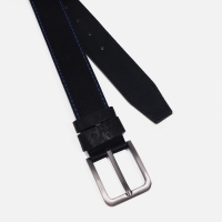 Ремень мужской, ширина 4 см, винт, пряжка металл, цвет чёрный Ремень мужской, ширина 4 см, винт, пряжка металл, цвет чёрный