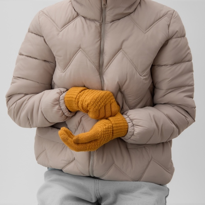 Перчатки женские MINAKU 21 см горчичный Перчатки женские MINAKU 21 см горчичный