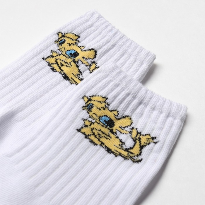 Носки "Желтый дракон", цвет белый, размер 20