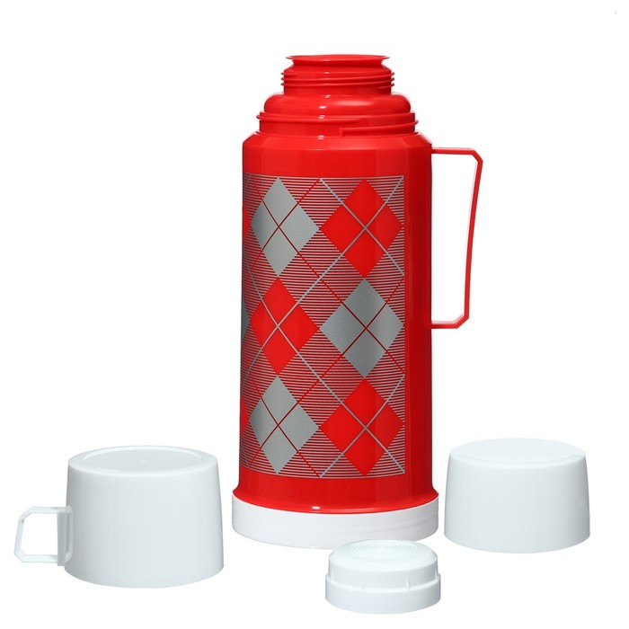 Термос 1 л, со стеклянной колбой, сохраняет тепло 8 ч, 12 х 28 см, красный Термос 1 л, со стеклянной колбой, сохраняет тепло 8 ч, 12 х 28 см, красный