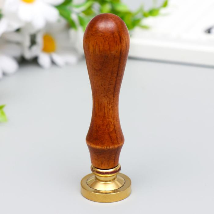 Печать для сургуча с деревянной ручкой Печать для сургуча с деревянной ручкой "Совёнок на веточке" 9х3х3 см