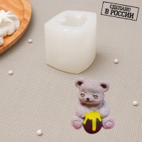 Силиконовая форма &laquo;Мишки-семья&raquo;, 5&times;4,8&times;5,9 см, цвет прозрачный