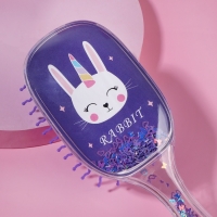 Расчёска массажная, широкая, 6 × 18 см, цвет фиолетовый Расчёска массажная, широкая, 6 × 18 см, цвет фиолетовый