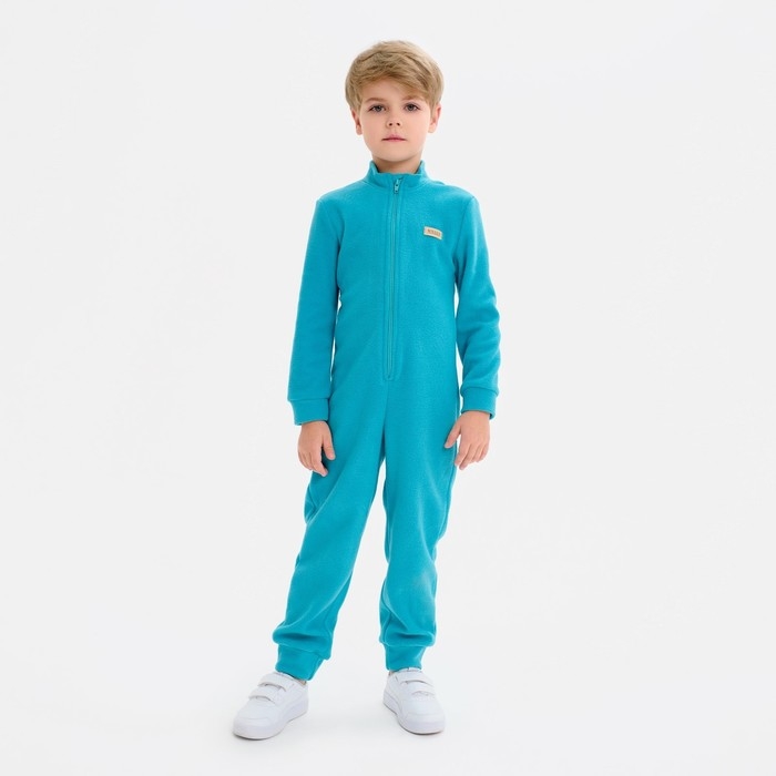 Комбинезон детский MINAKU цвет бирюзовый, размер 98