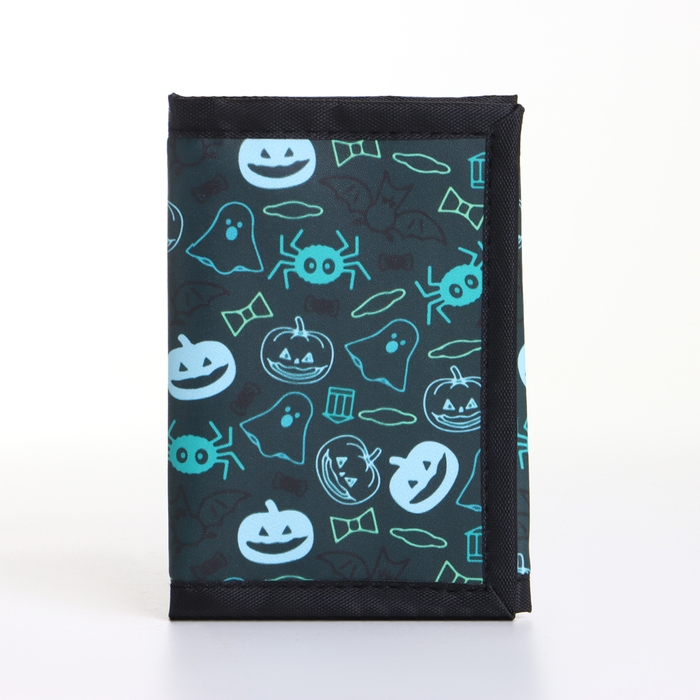 Кошелёк детский на липучке &laquo;Выбражулька&raquo;, цвет тёмно-зелёный