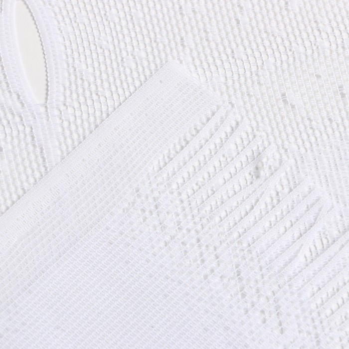 Штора кухонная, размер 165х170см, белый, 100% полиэстер