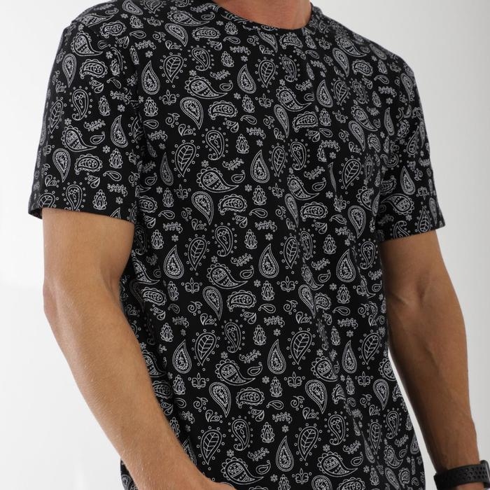 Футболка SL Футболка SL "Пейсли", 46, чёрный