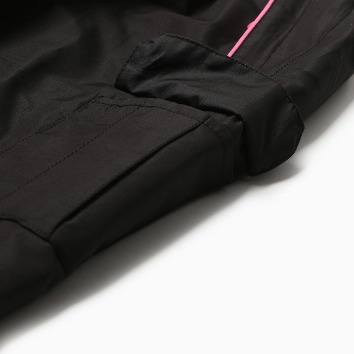 Брюки утеплённые для девочек, цвет чёрный, рост 134 см