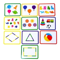 Игровой набор с палочками &laquo;Изучаем счёт и цвета&raquo;, счётные палочки, по методике Монтессори