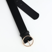 Ремень женский, ширина 4 см, винт, цвет чёрный Ремень женский, ширина 4 см, винт, цвет чёрный