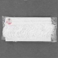 Тесьма декоративная &laquo;Бахрома&raquo;, 10 см, 5 &plusmn; 0,5 м, цвет белый