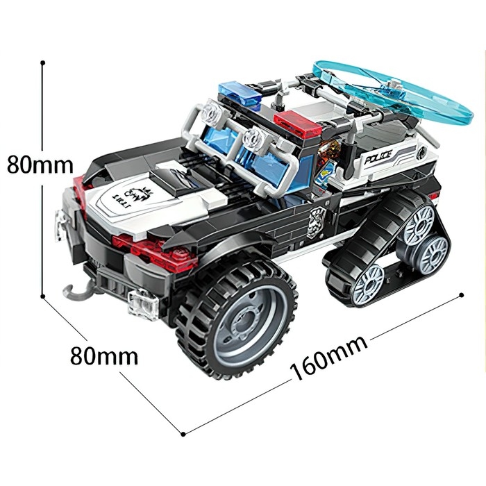 Конструктор Полиция &laquo;Штурмовой вездеход&raquo;, 2 минифигуры и 237 деталей