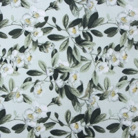 Шторы для кухни Доляна Apple flowers 146х180 см - 2 шт, подхваты - 2 шт, 100% хлопок, 164 г/м2 Шторы для кухни Доляна Apple flowers 146х180 см - 2 шт, подхваты - 2 шт, 100% хлопок, 164 г/м2