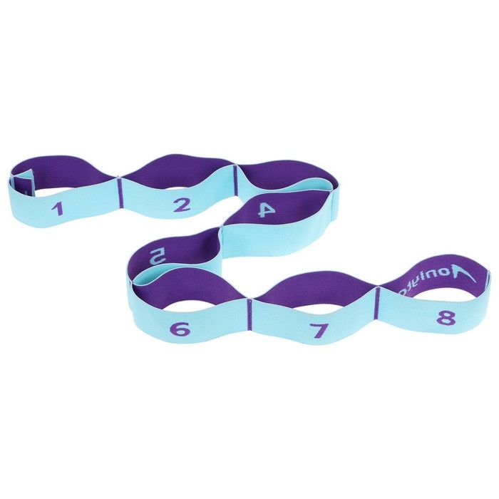 Эспандер-лента ONLYTOP, эластичная, с захватами, 90х4 см, цвет голубой Эспандер-лента ONLYTOP, эластичная, с захватами, 90х4 см, цвет голубой