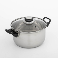 Кастрюля из нержавеющей стали Доляна «Чёрная ночь», 2,2 л, с крышкой Кастрюля из нержавеющей стали Доляна «Чёрная ночь», 2,2 л, с крышкой