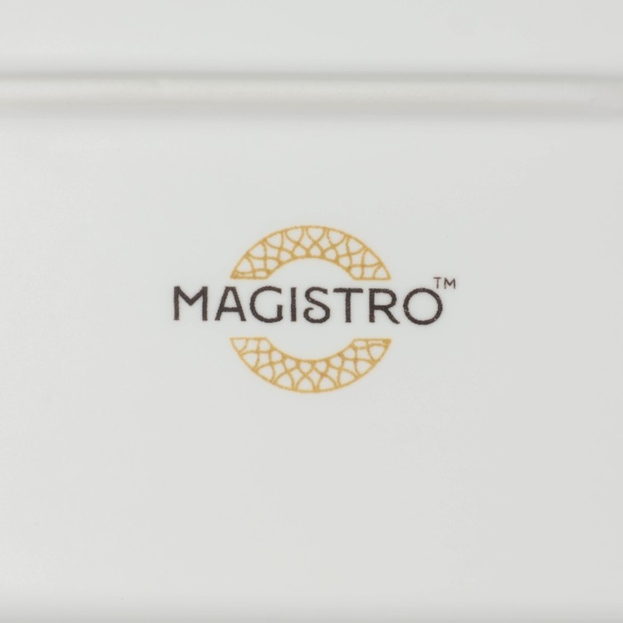 Блюдо фарфоровое сервировочное Magistro Hypnose, 27×16,5×2 см Блюдо фарфоровое сервировочное Magistro Hypnose, 27×16,5×2 см