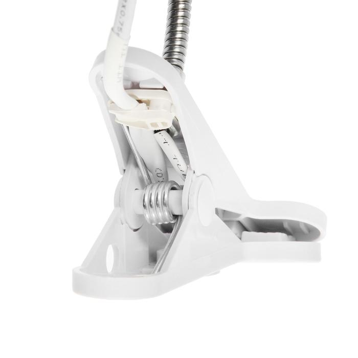 Патрон на гибкой ножке под лампу E27, 30 см, с выкл., белый, 220В Патрон на гибкой ножке под лампу E27, 30 см, с выкл., белый, 220В