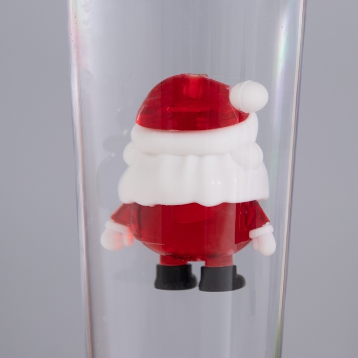 Лава лампа &laquo;Дед мороз&raquo; LED 3хААА, USB красный 6,5х8х23,7см