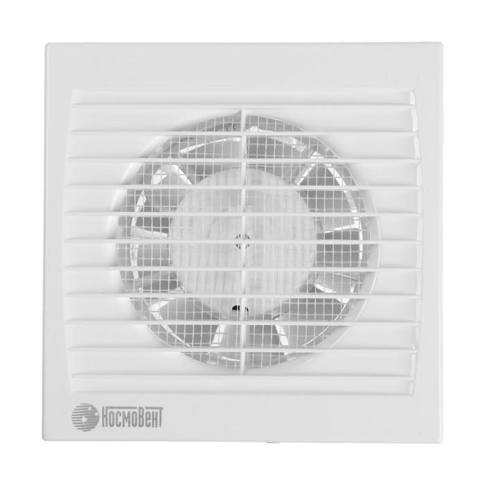 Вентилятор вытяжной "КосмоВент" В100ВК-окш, d=100 мм, 144 м&sup3;/ч, с выключ, обр клапан, подш