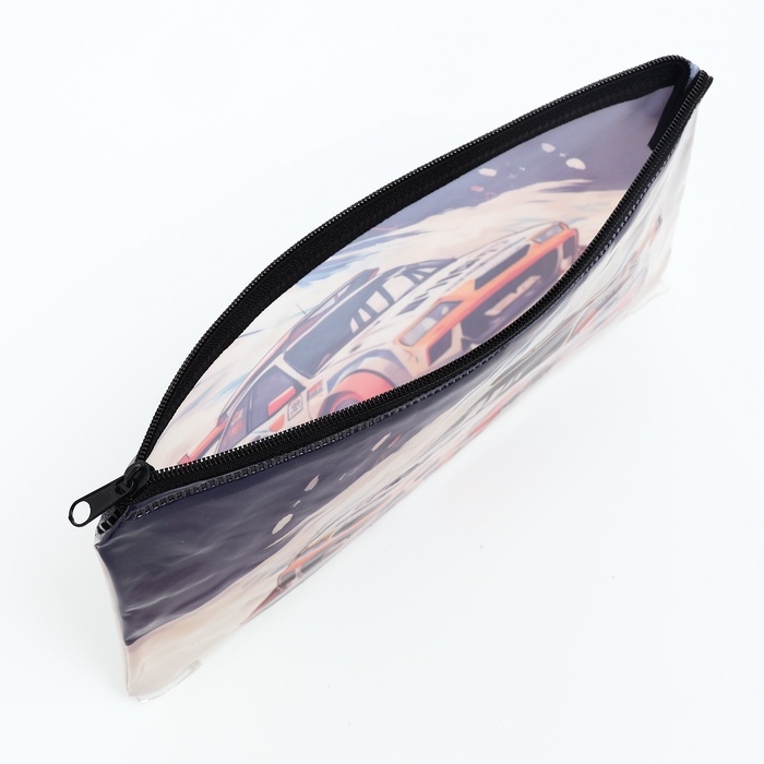 Косметичка-пенал на молнии, цвет серый Косметичка-пенал на молнии, цвет серый