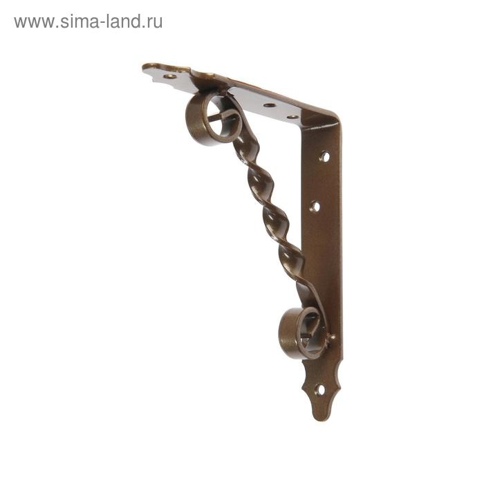 Кронштейн фигурный 150х125 мод.2, цвет коричневый металлик Кронштейн фигурный 150х125 мод.2, цвет коричневый металлик