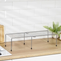 Полка раздвижная для шкафа, 36-62&times;22&times;15 см, цвет хром