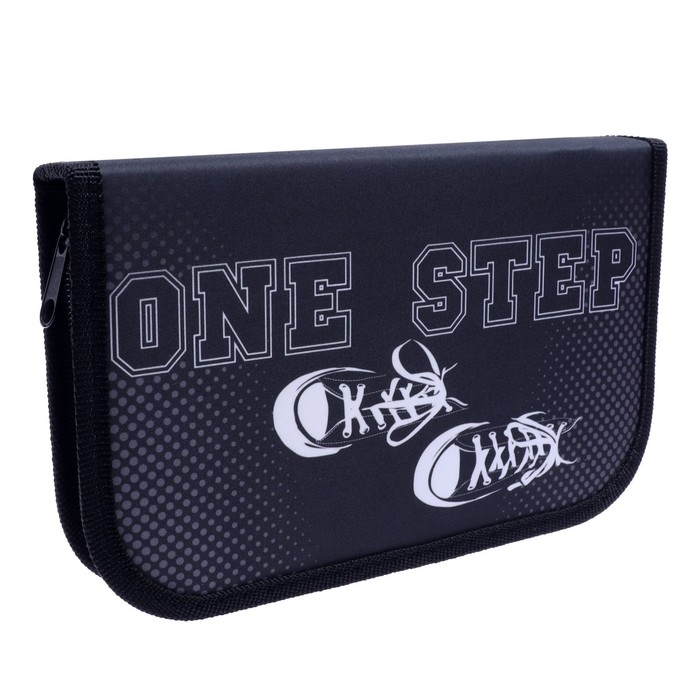 Пенал 1 секция, 130 х 210 х 40 мм, 2 откидные планки, тканевый, Calligrata TOP, Content Пенал 1 секция, 130 х 210 х 40 мм, 2 откидные планки, тканевый, Calligrata TOP, Content "Кеды"