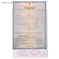 Папка для свидетельства о рождении &laquo;BABY&raquo;, для девочки, А5