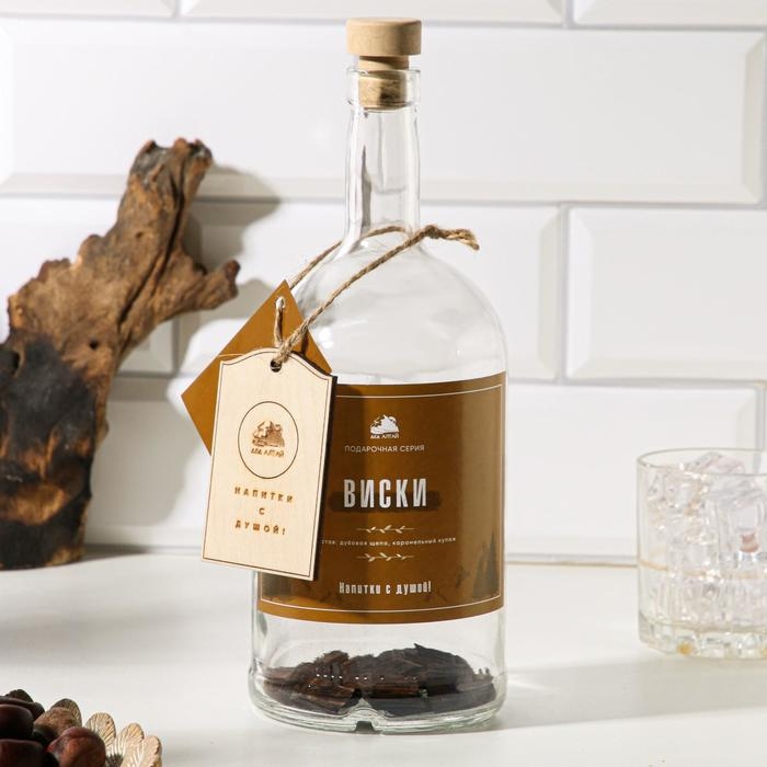 Набор из трав и специй для приготовления настойки Набор из трав и специй для приготовления настойки "Виски" с бутылкой
